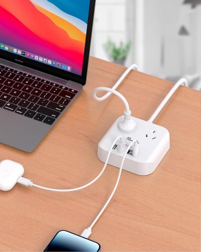 2 Way Desktop Power Board 4 USB Ports Specs Image