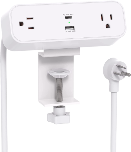 Desktop Clamp Mounted Power Strip Specs Image