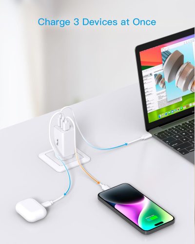 Fast Charging 67W 3-Port Multi USB C Wall Charger Specs Image