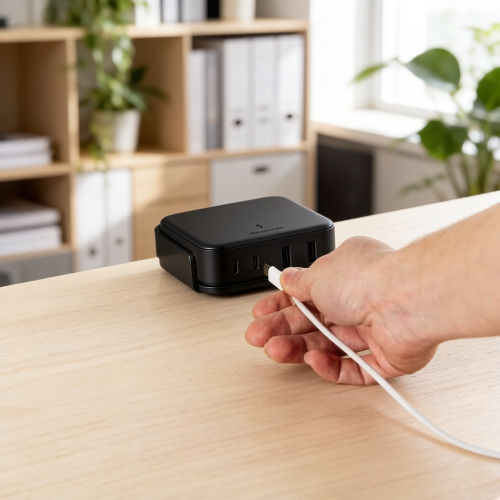 PD100W USB HUB/ Desktop or Under Desk Mounting Specs Image