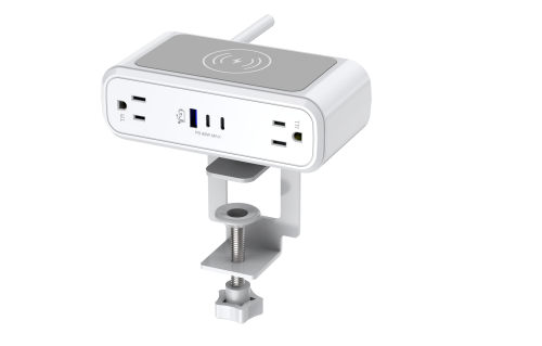 2-Outlet TR AC Strip with USB-C Fast Charge & Qi Wireless Pad Specs Image