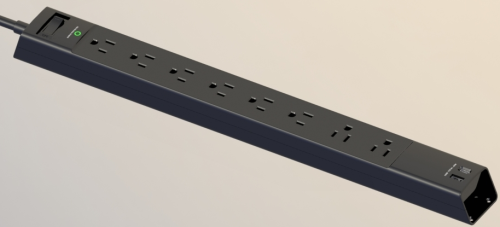 8-Outlet Mountable Surge Protector with PD30W USB-C Specs Image